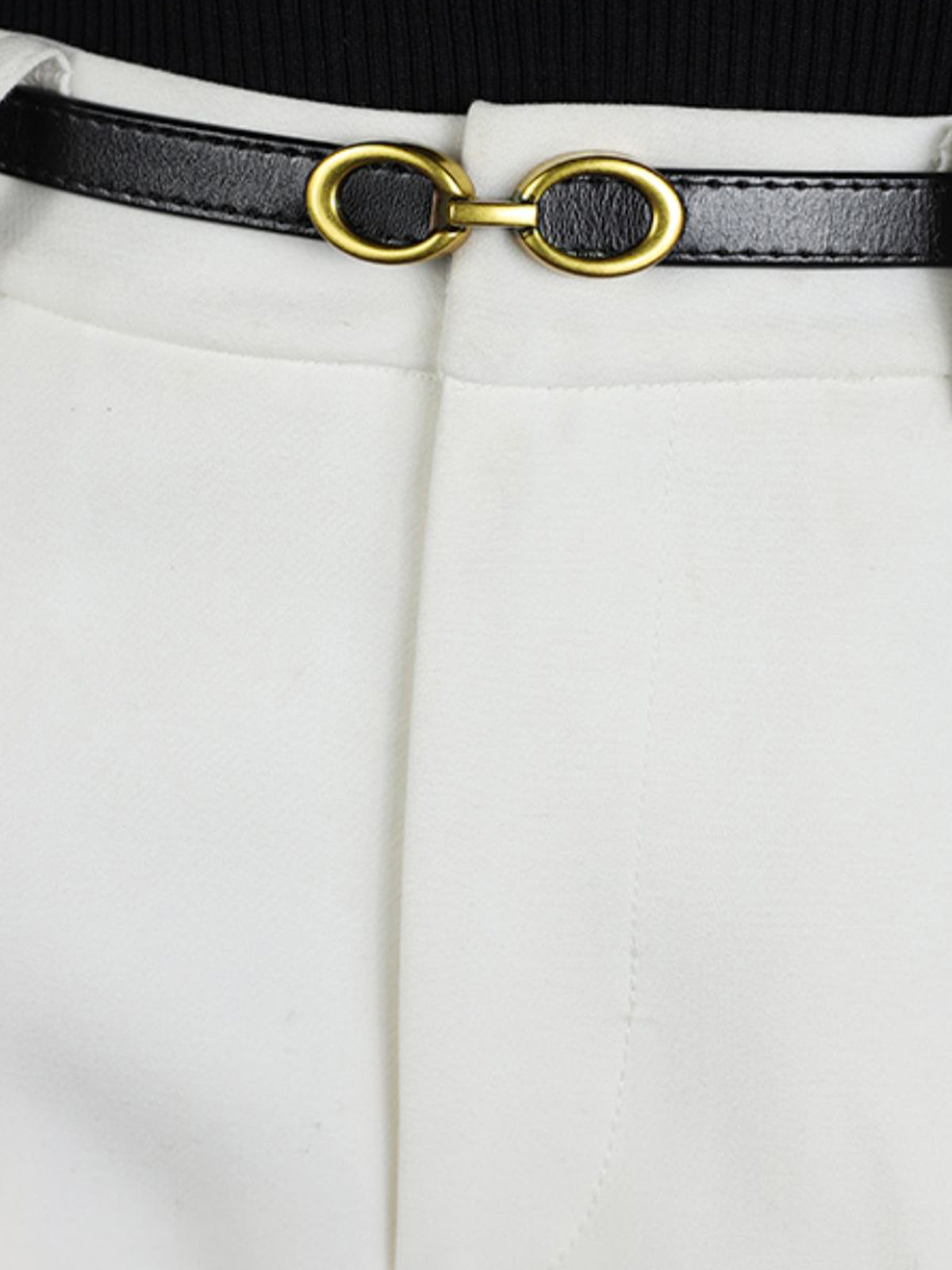 LuxeRing Belt - Elegante Leren Riem voor Dames