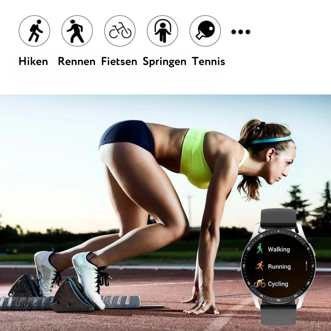 PowerPulse Elite - Stijlvol Sporthorloge voor Topprestaties