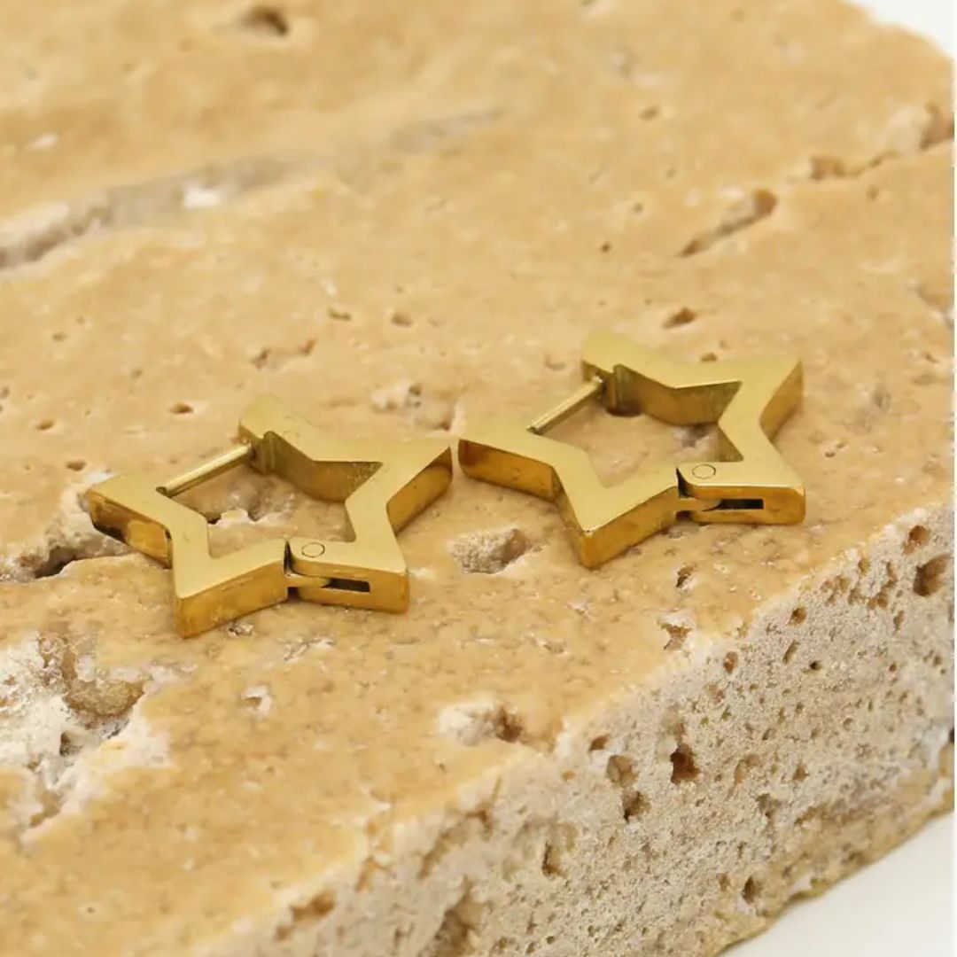 GoldenStar Earrings - Elegante & Hypoallergene Oorbellen