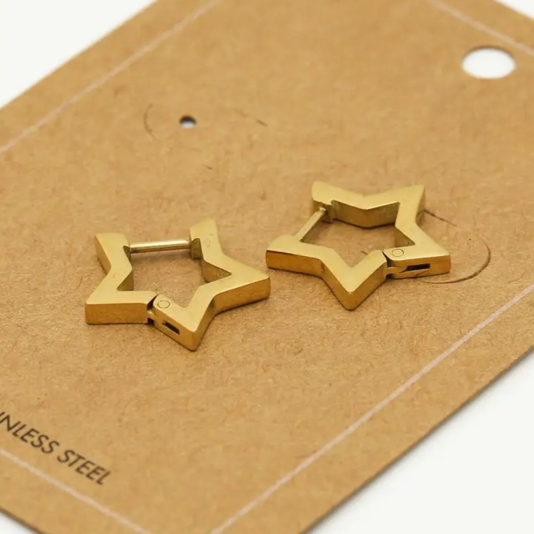 GoldenStar Earrings - Elegante & Hypoallergene Oorbellen