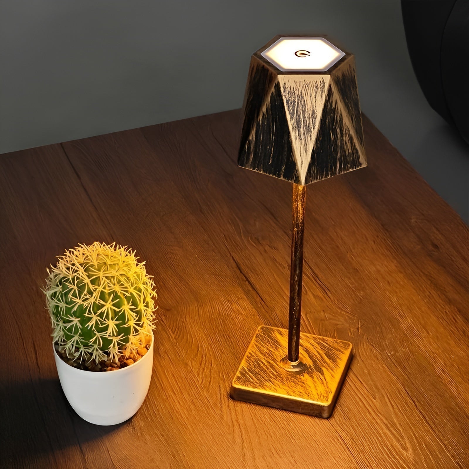 Elegante Retro LED Tafellamp - Draadloos & Oplaadbaar