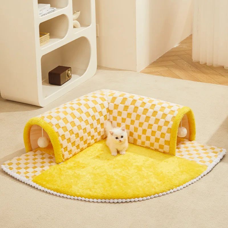 CozyCat Tunnel – Stijlvolle Speelplaats voor Katten