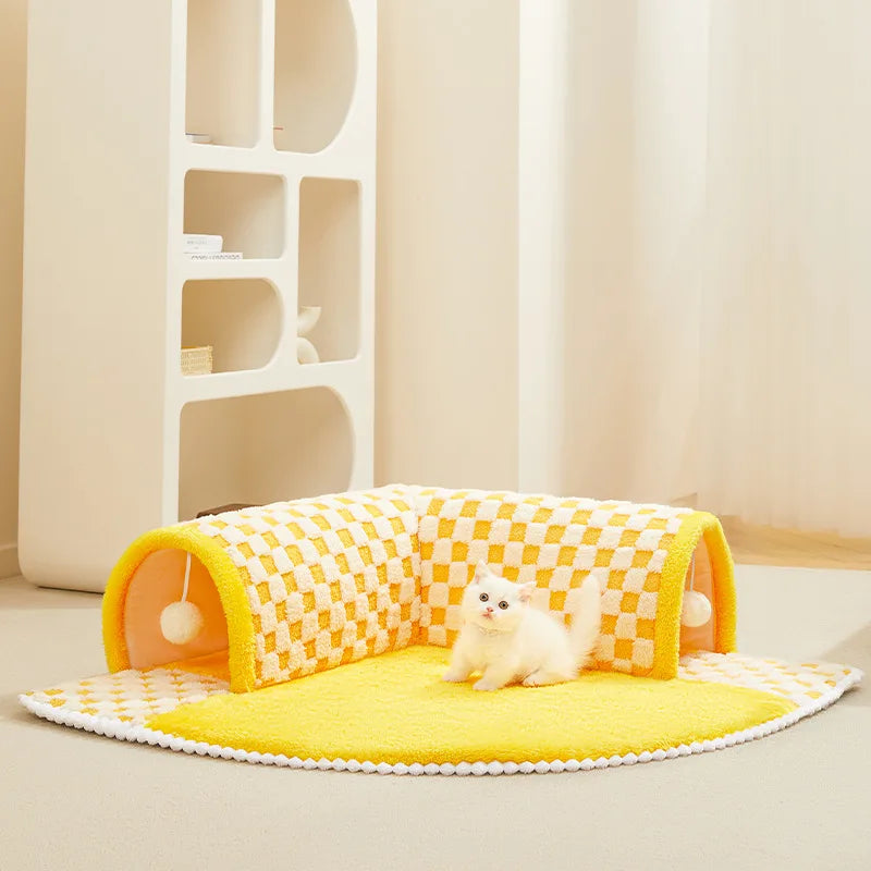 CozyCat Tunnel – Stijlvolle Speelplaats voor Katten