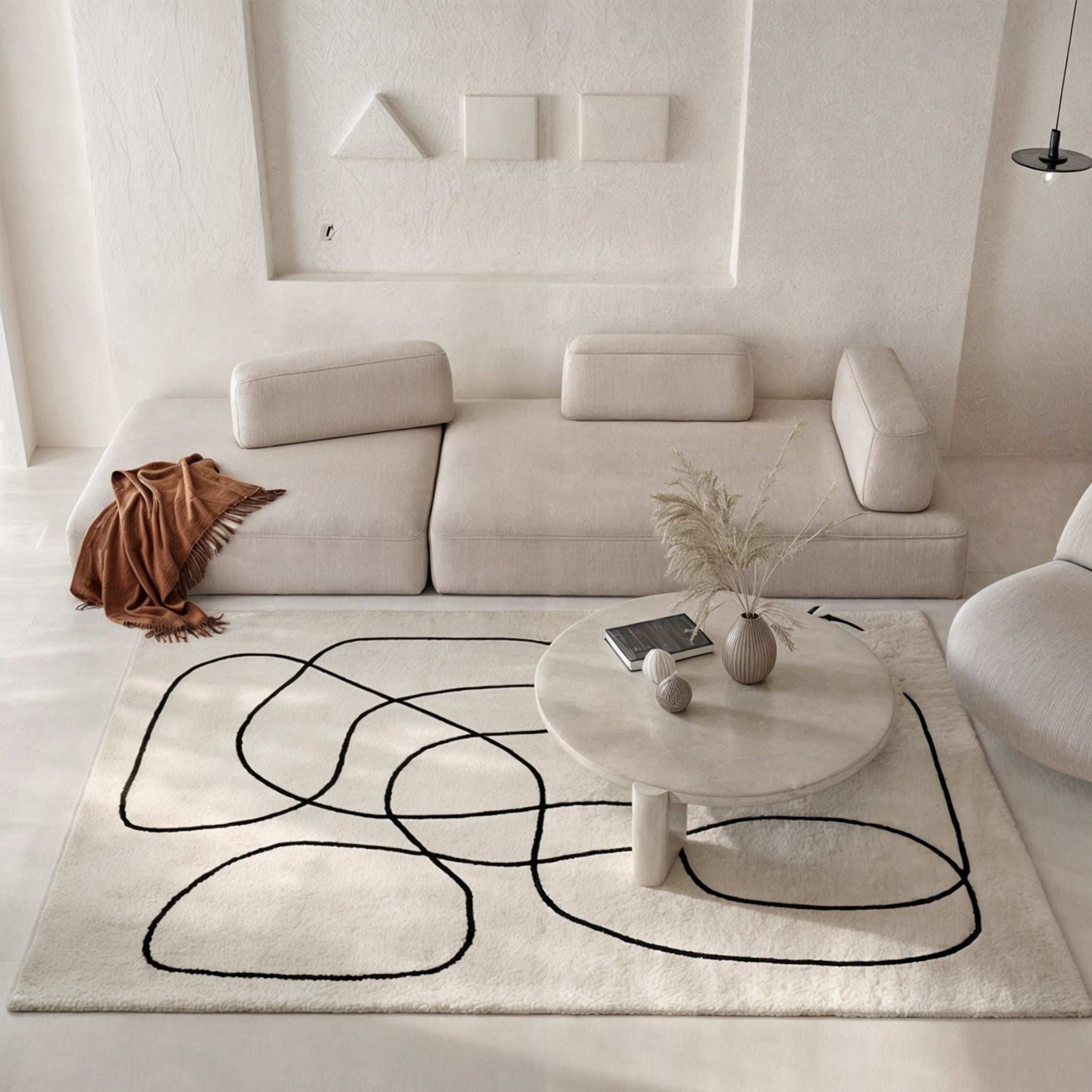 Abstract Weave – Luxe Wollen Vloerkleed met Design