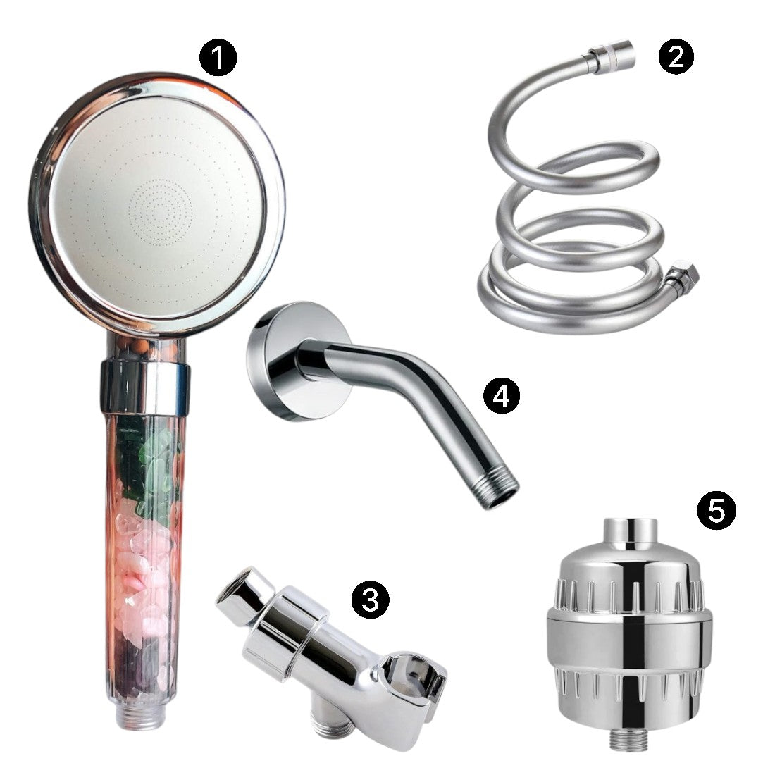 AquaPure – Luxe Douchekop met Mineraalfilter