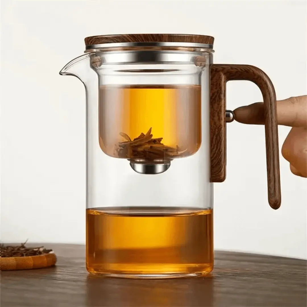 ClearBrew – Elegante Transparante Theepot voor Koffie & Thee