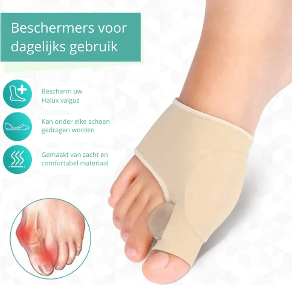 CompressCare Teencorrector tegen Hallux Valgus – Comfort voor Jouw Voeten
