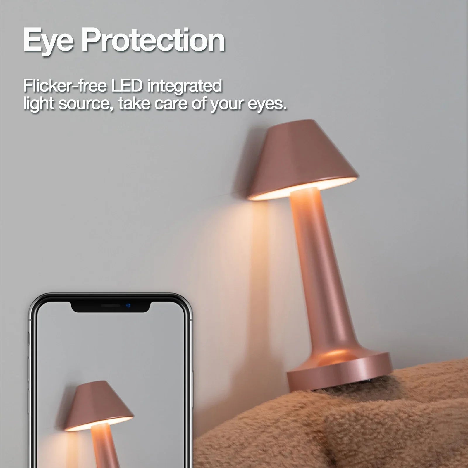 Minima Bureau Lamp - Elegante Draadloze LED Bureau Lamp voor een Moderne Sfeer