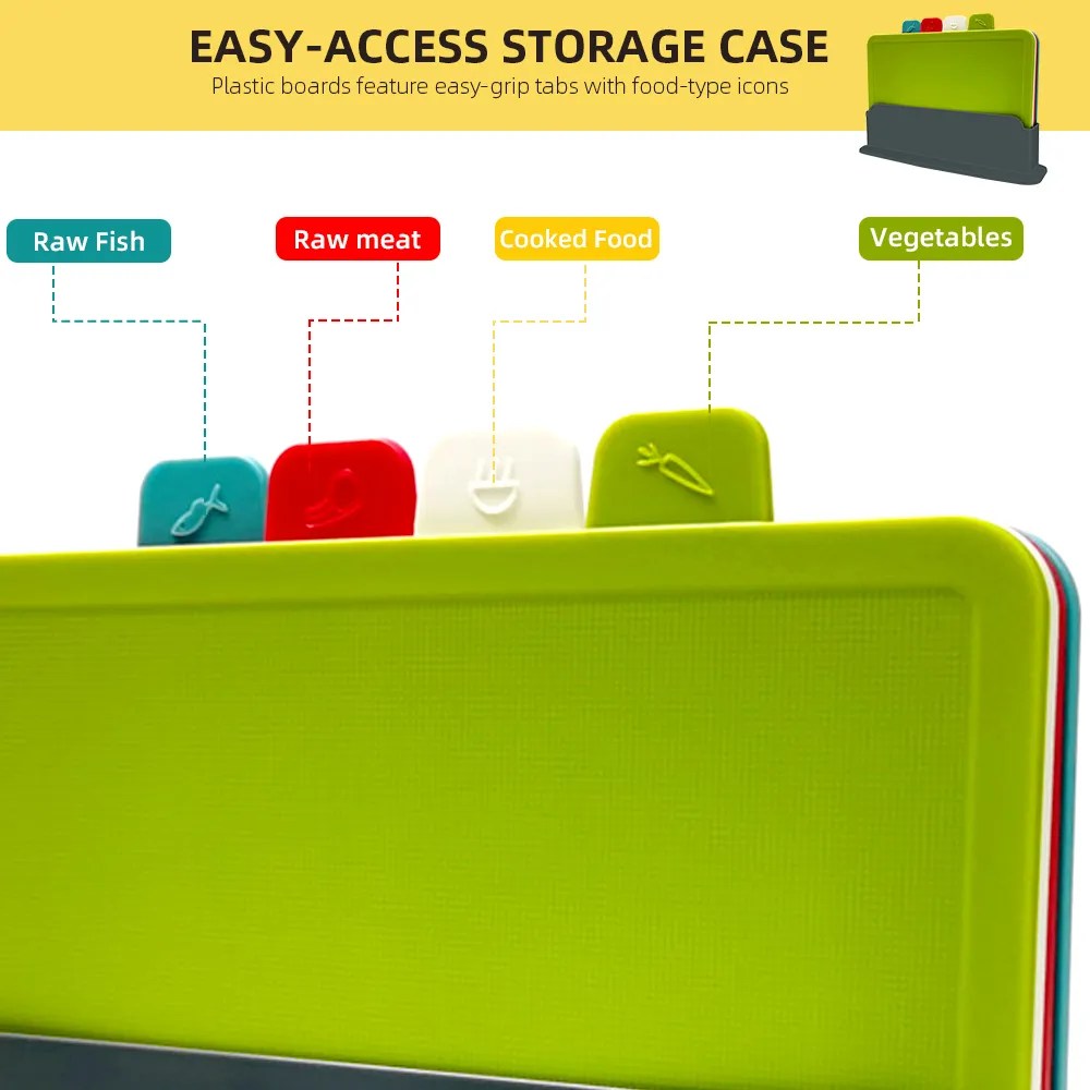 PrepTidy – Luxe Snijplankenset met Houten Houder