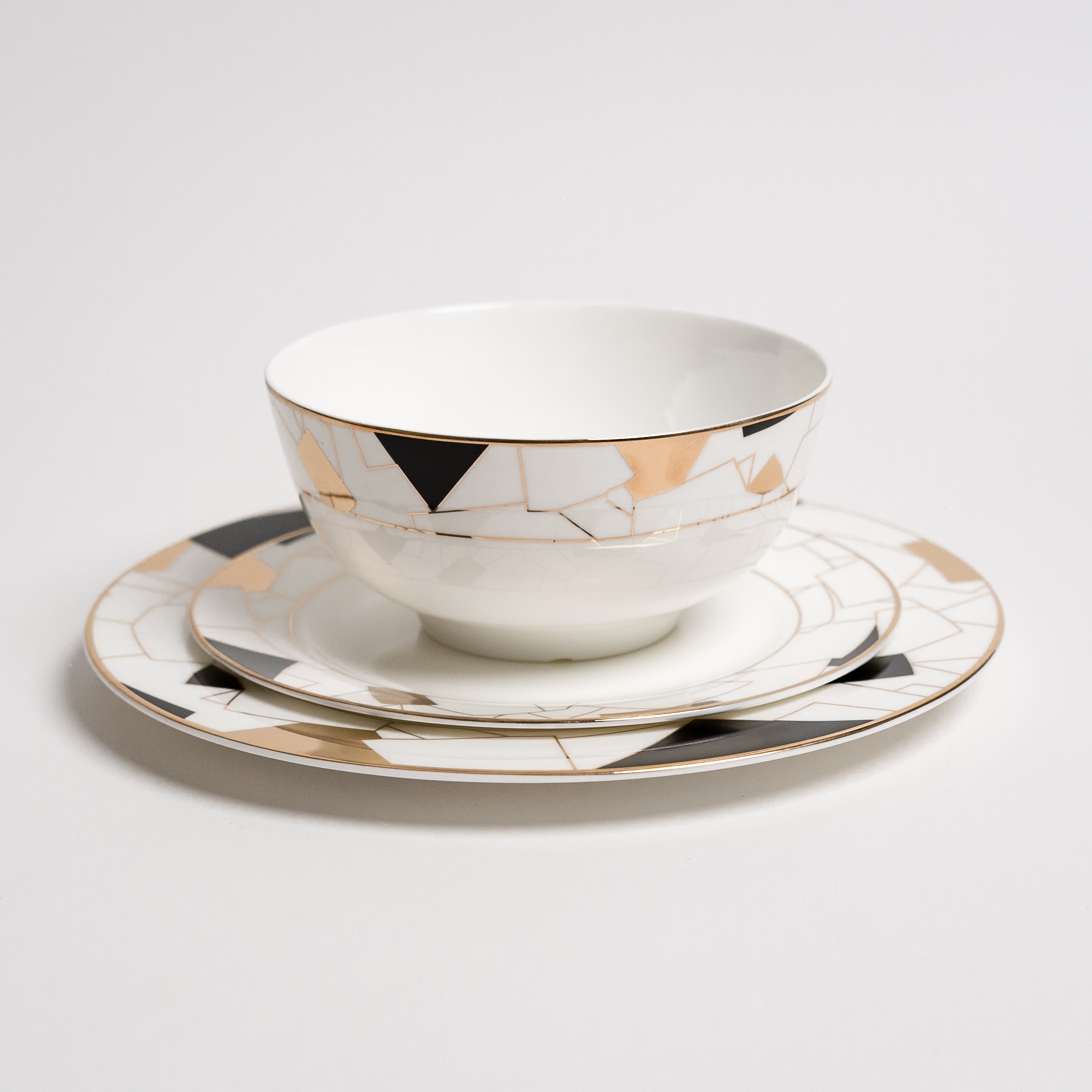 Aurora Black - Luxe Bordenset voor de Eettafel