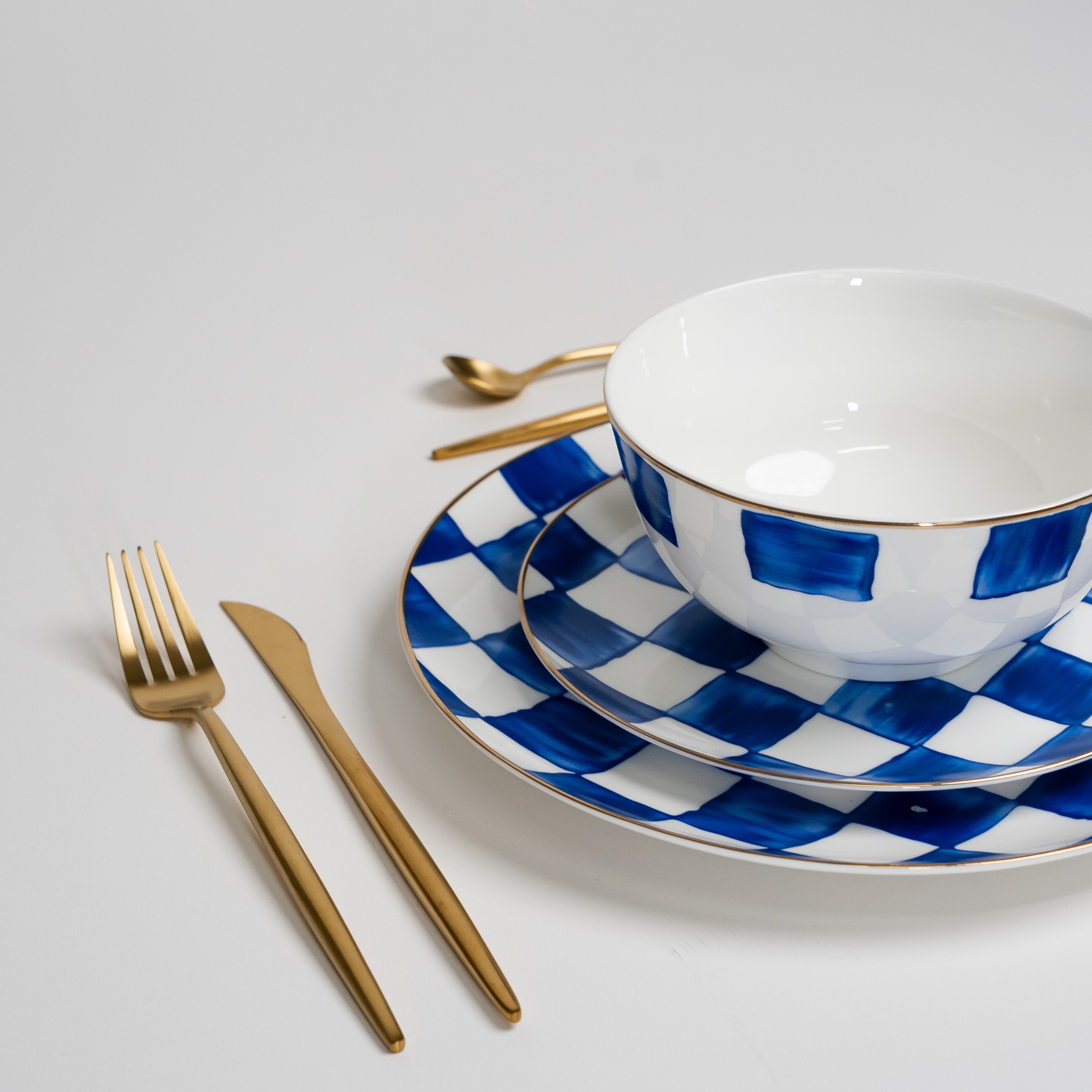 RoyalBlue - Luxe Ruiten Serviesset voor Eettafel