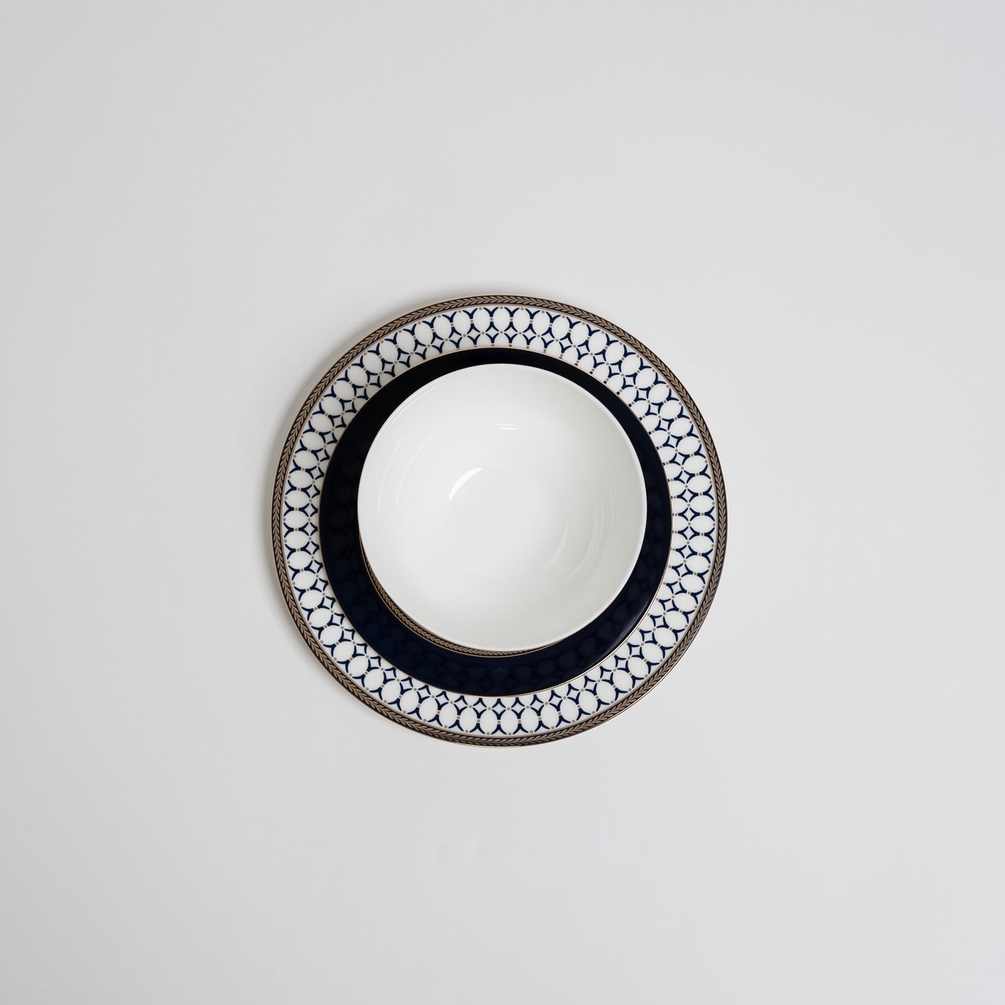 VertexSet – Luxe Blauwe Bordenset voor Eettafel