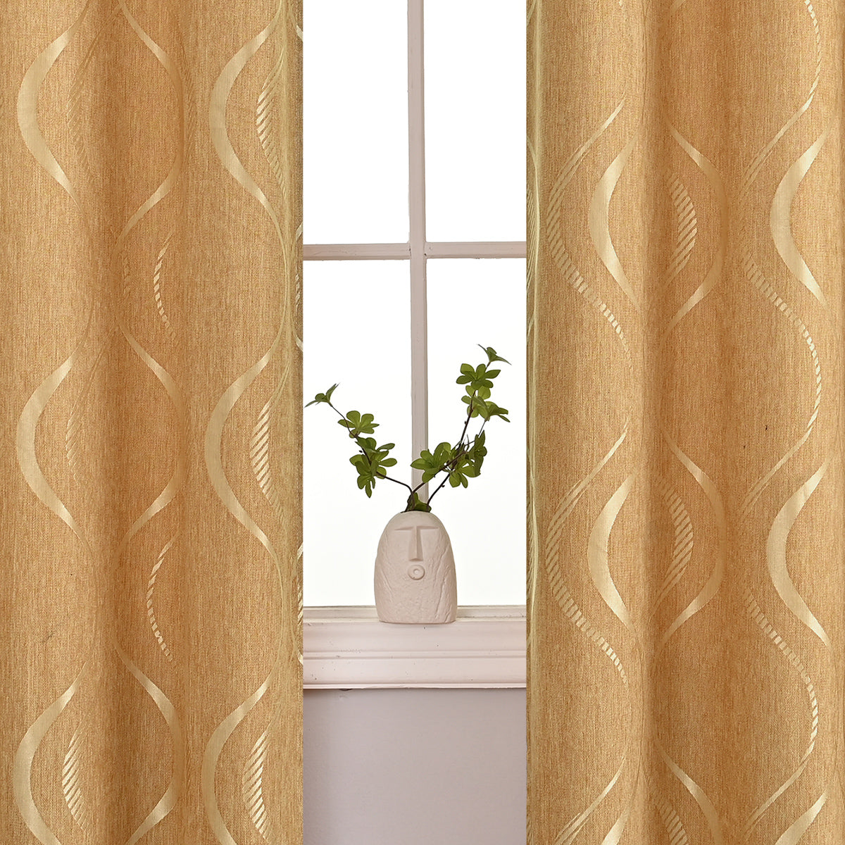 Serenity Voile Curtains - Moderne Bubbels Gordijnen met Lichtfiltering