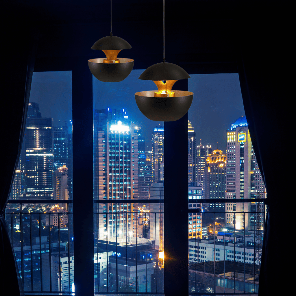 GoldGlow - Luxe Gouden Hanglamp voor Stijlvolle Eetruimtes