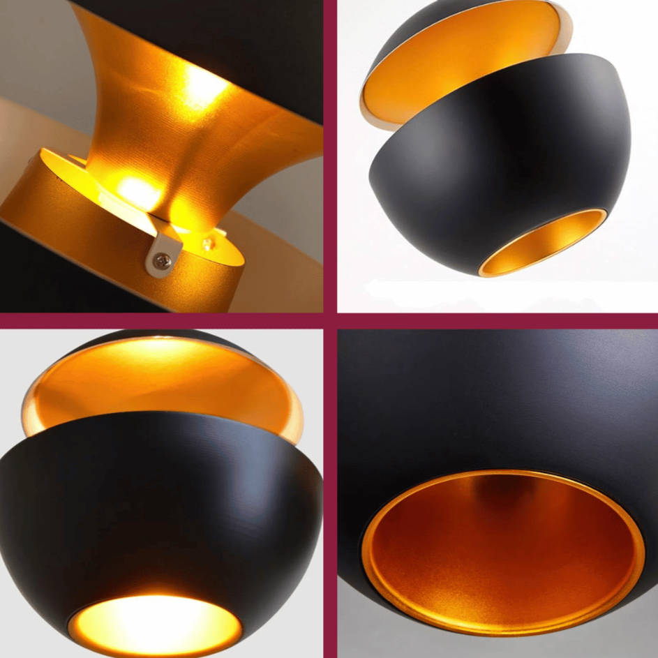 GoldGlow - Luxe Gouden Hanglamp voor Stijlvolle Eetruimtes