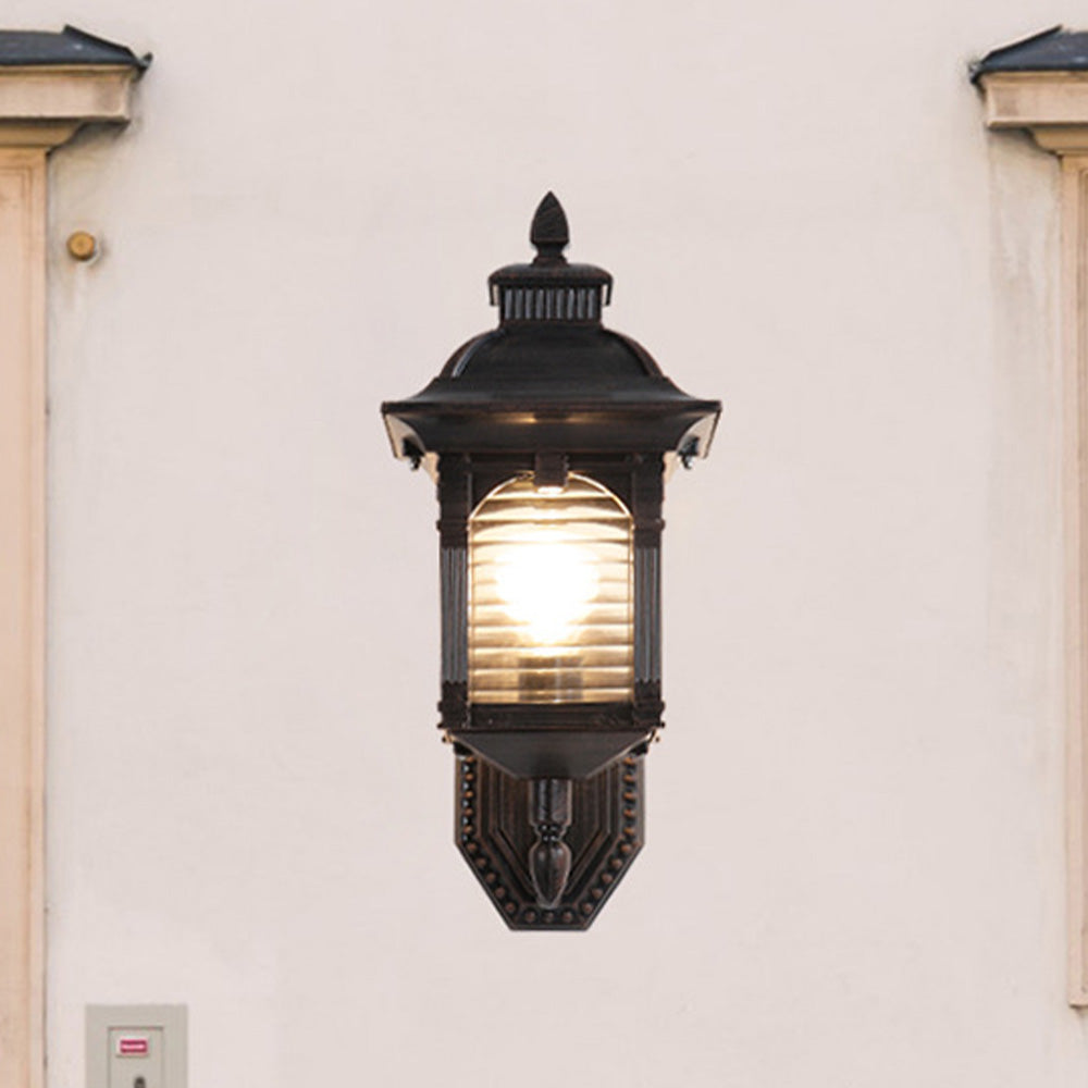 ElegantGlow - Luxe Zwarte Buitenwandlamp voor Balkon