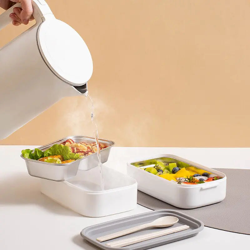 MealMate - Trendy 2-Laagse RVS Lunchbox