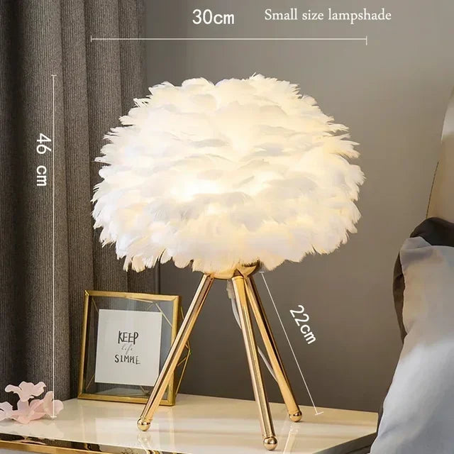 Luxe Ganzendons Lamp – Natuurlijke Elegant Verlichting