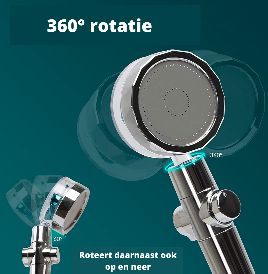 HydroPower Showerhead – Duurzame Douchestraal met Filter