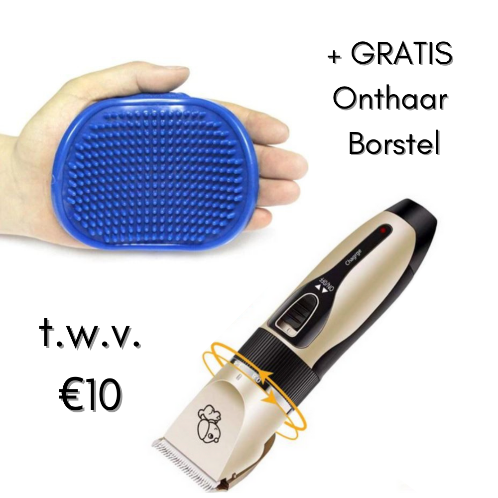 Pett Groomer - Professionele Honden Trimmer + Borstel