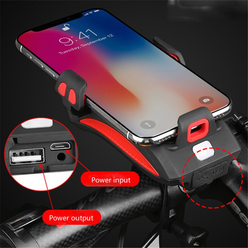 RideGuard - 4-in-1 Fiets Telefoonhouder met Powerbank