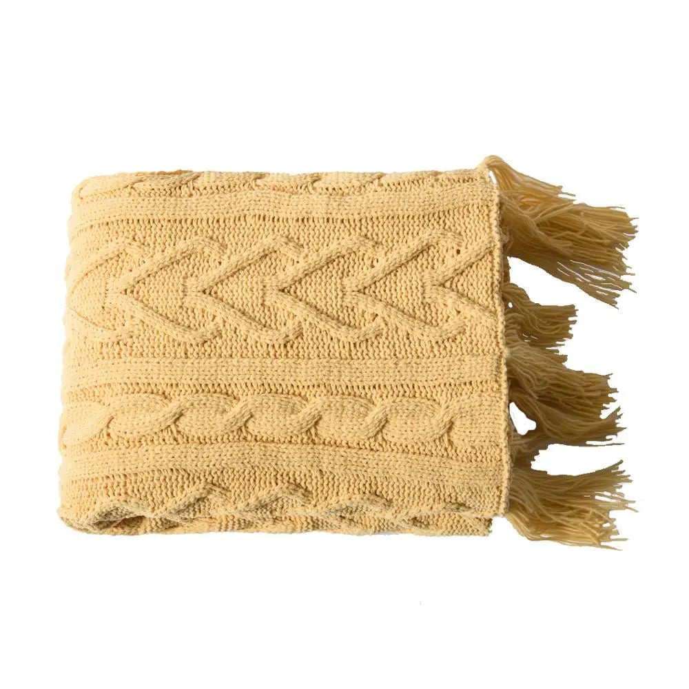 HeartCozy Blanket – Luxe Chenille Deken met Hartfranjes