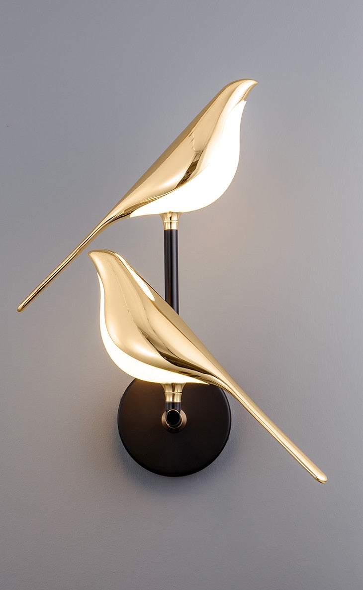 BirdGlow - Luxe LED Vogel Wandlamp