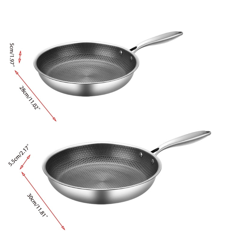 ProCook Elite - Duurzame RVS Koekenpan met Anti-aanbak