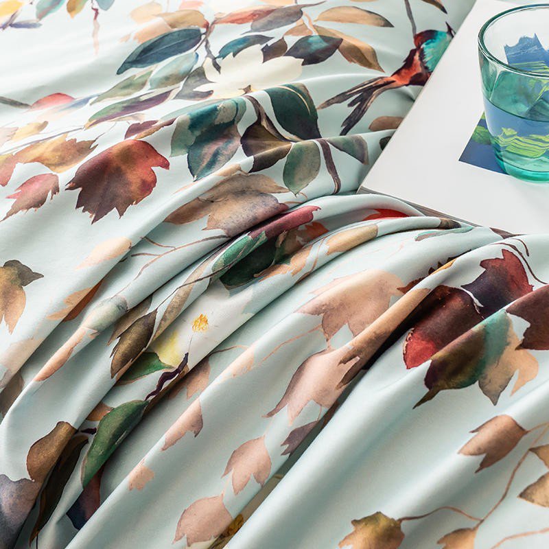 Watercolor Bloom - Luxe Dekbedovertrekset van Egyptisch Katoen