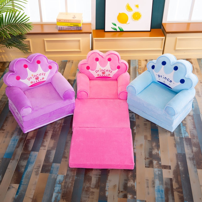 ComfyFold – Luxe Opvouwbare Kinderbank met Fluweel voor Kinderen