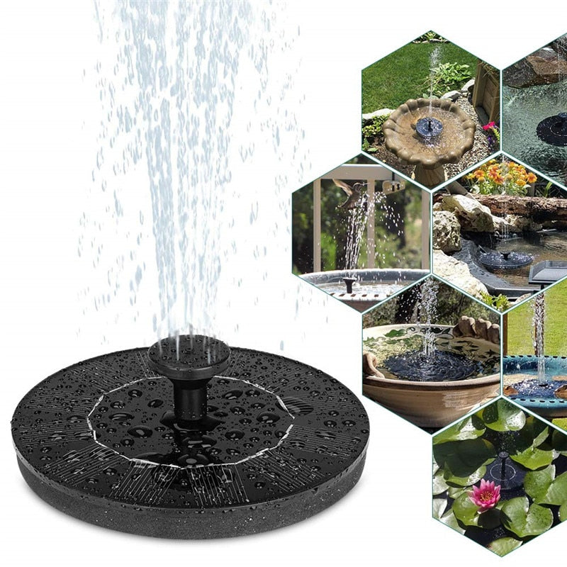 ZenFlow Fountain - Duurzame Zonne-energie Tuinaccessoire