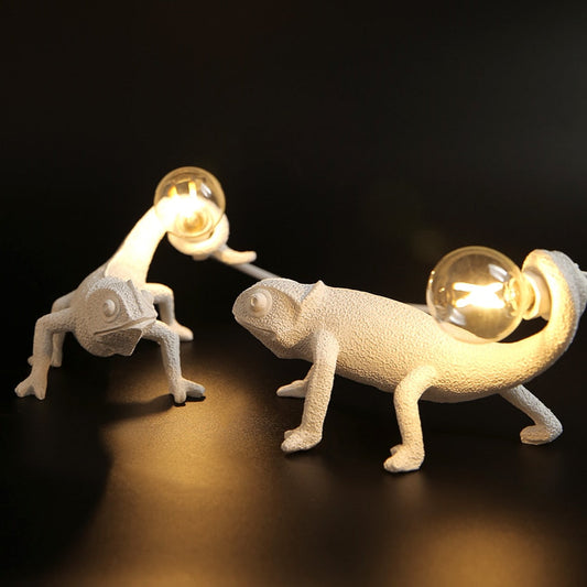 Resin Lizard Tafellamp - Elegante Hagedis Tafellamp van Hars voor Modern Interieur
