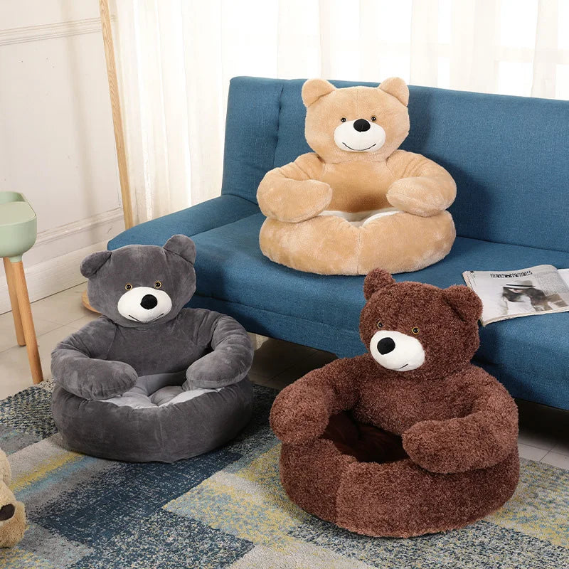 Samiya – Luxe Pluche Kattenbed voor Slaapcomfort
