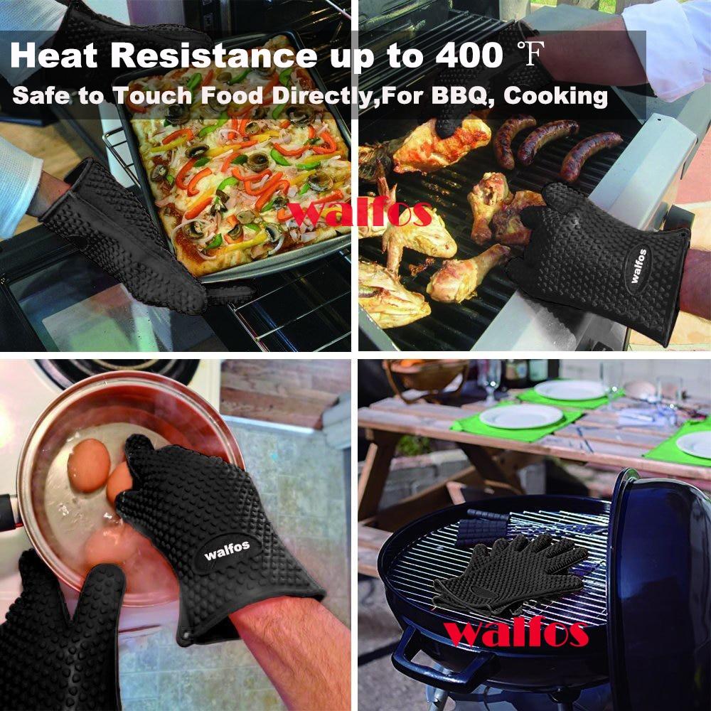 GrillGuard - Hittebestendige BBQ Handschoenen voor Veilig Koken