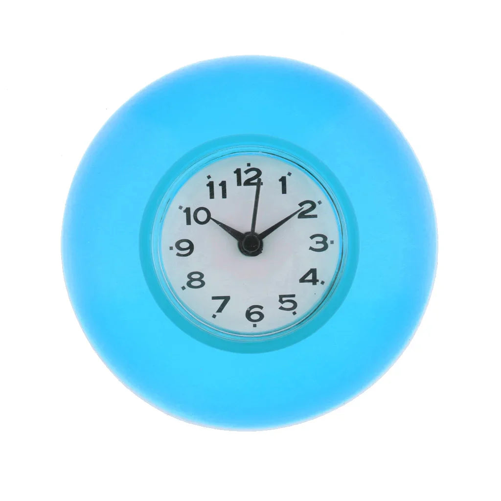 WaterProofClock – Compacte Zuignap Klok voor Badkamer