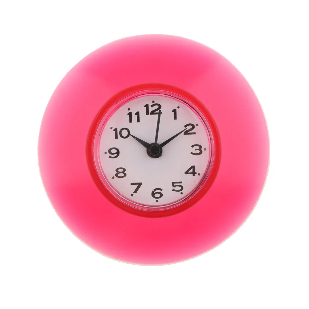 WaterProofClock – Compacte Zuignap Klok voor Badkamer