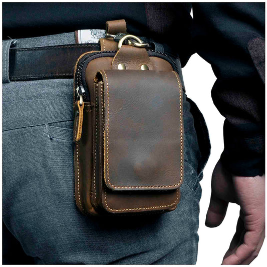 EliteGuard – Luxe Leren Heuptas voor Heren