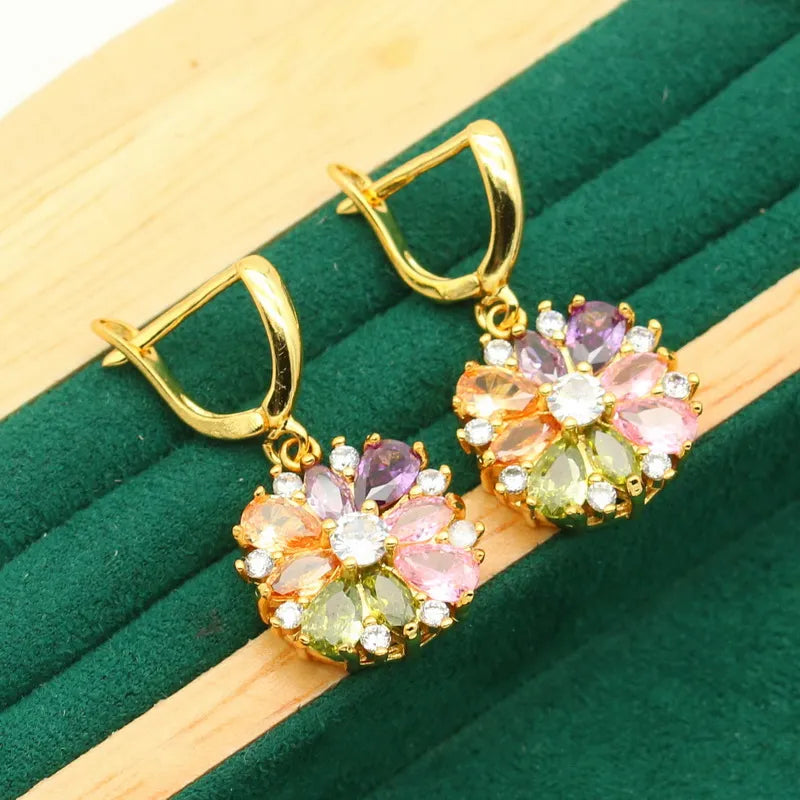 Luminous Dawn Set - Elegant Aurora Geïnspireerde Juwelen