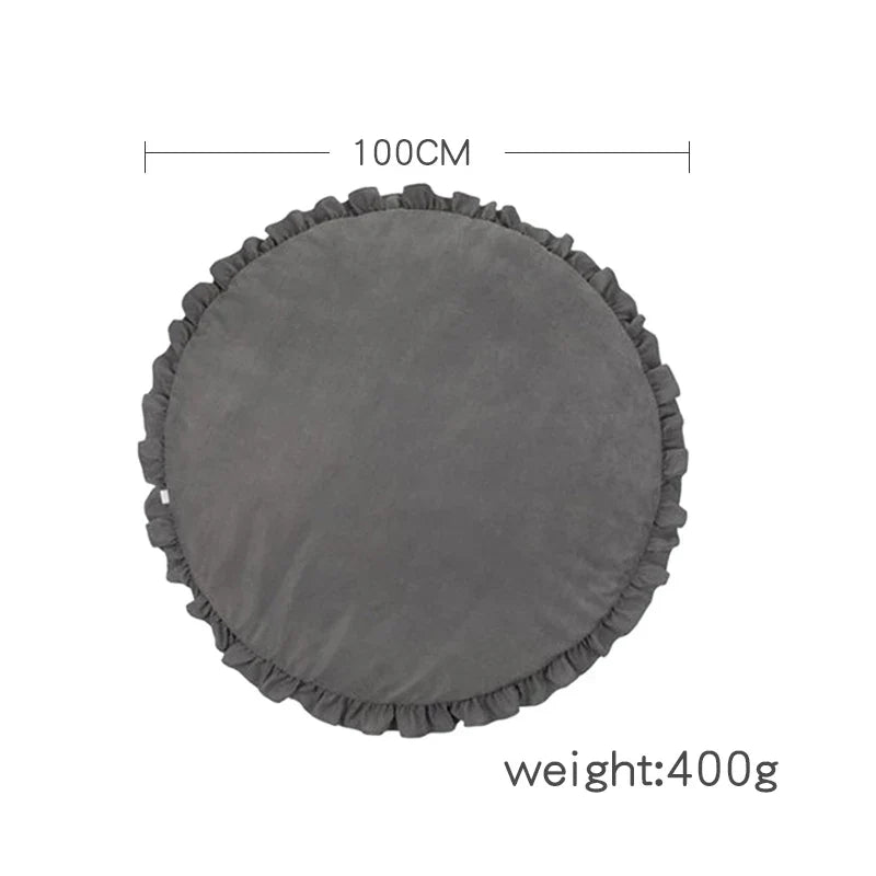 CozyCotton Round Mat – Zachte Speel- en Kruipmat