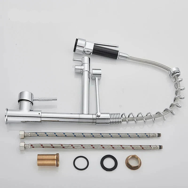 FlexiFlow – Verstelbare Keukenkraan met Twee Uitlopen