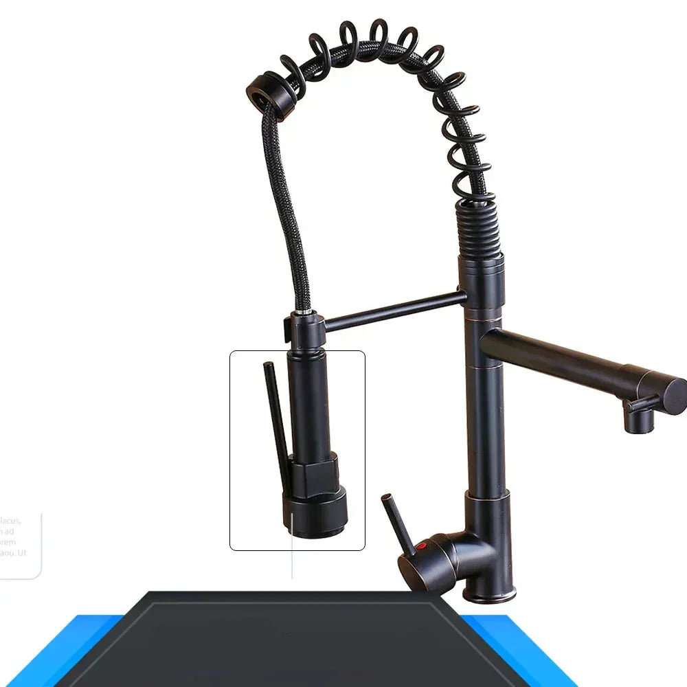 AquaWave Pro – Luxe Keukenkraan met Dubbele Uitloop