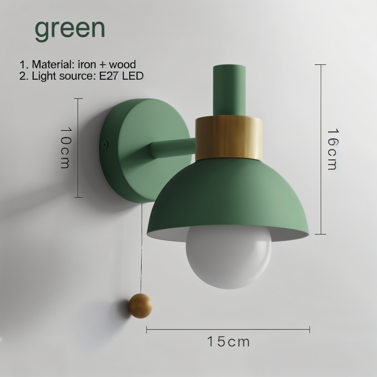 Moderne Macaron Wandlamp - Elegante Verlichting voor Elke Ruimte