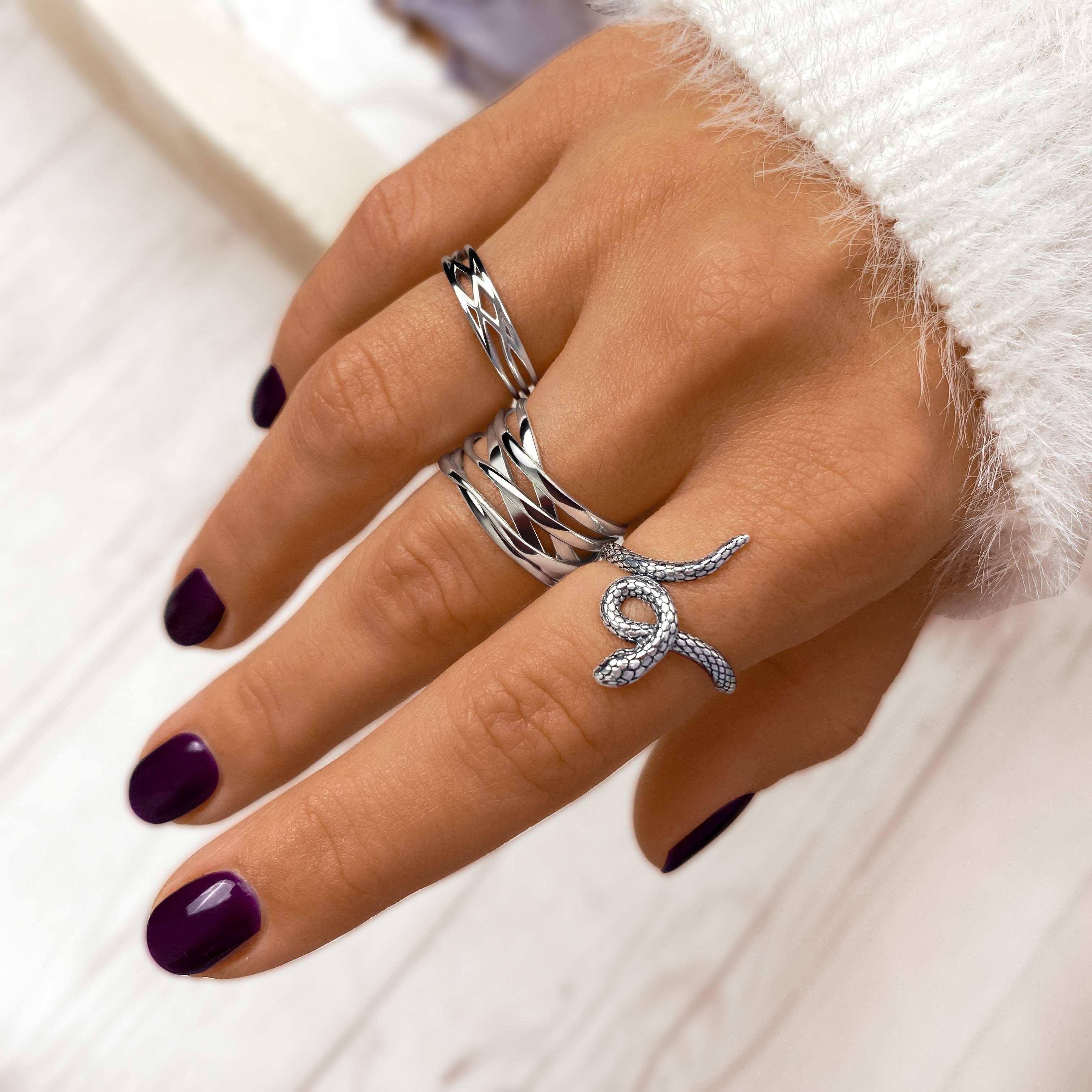 Elegante Vertakte Ring - Nora