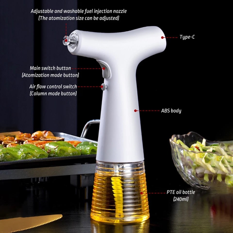 DuoSpray - Luxe 2-in-1 Oliedispenser voor Koken