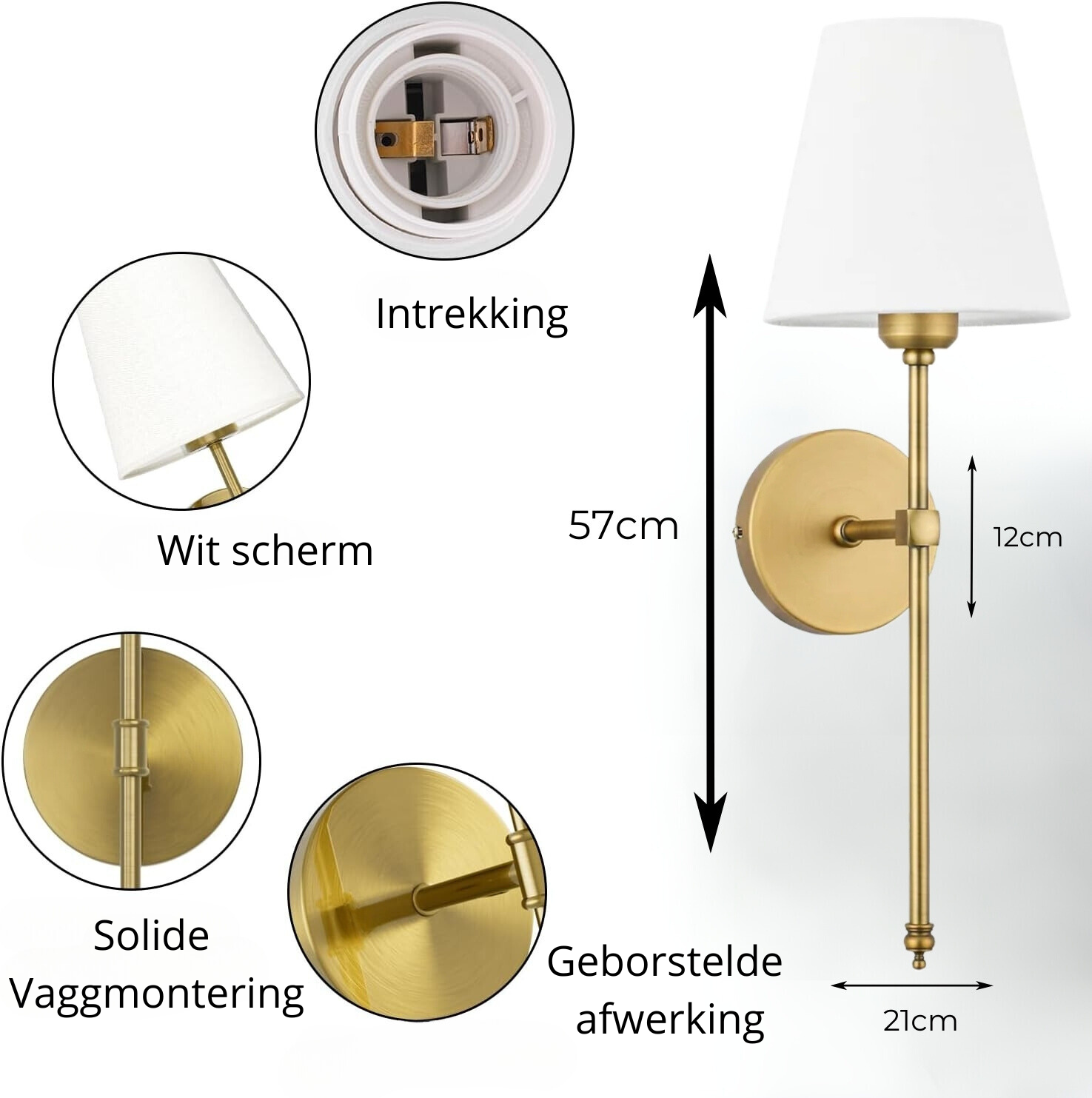 NovaGlow™ - Luxe Draadloze Muurlamp