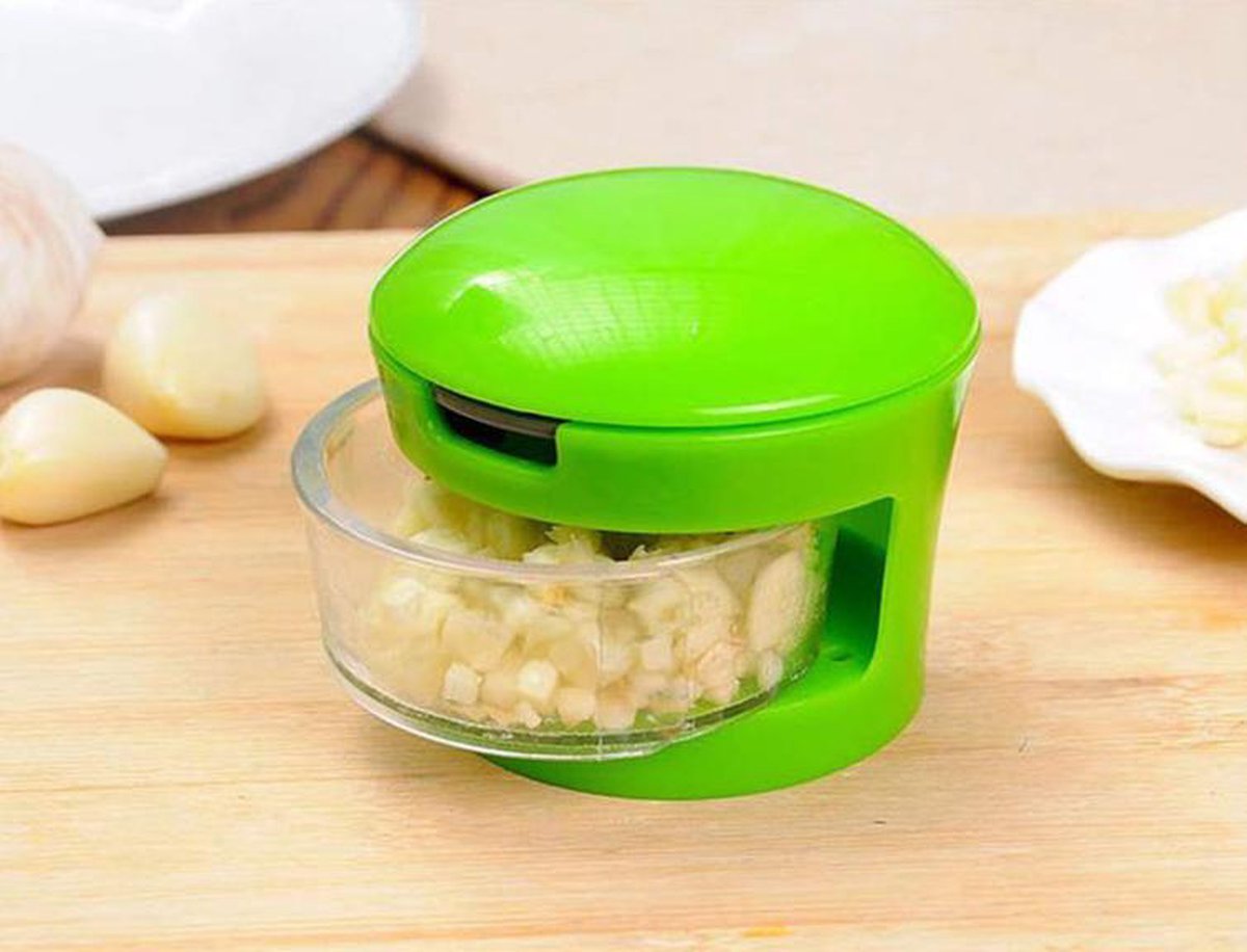 GarlicPress Pro - Compacte Knoflookpers met Reservoir