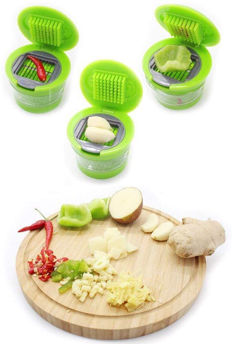 GarlicPress Pro - Compacte Knoflookpers met Reservoir