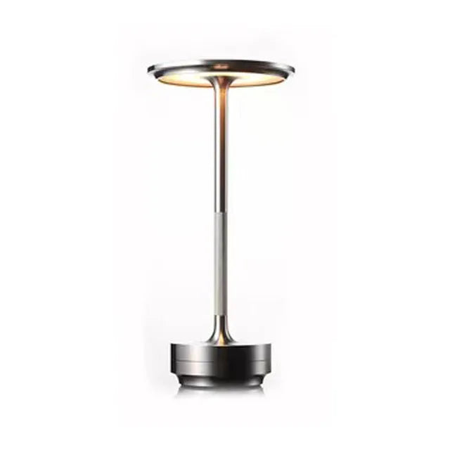 Industriële Dimbare Lamp met Rustiek Design – Zilver & Goud