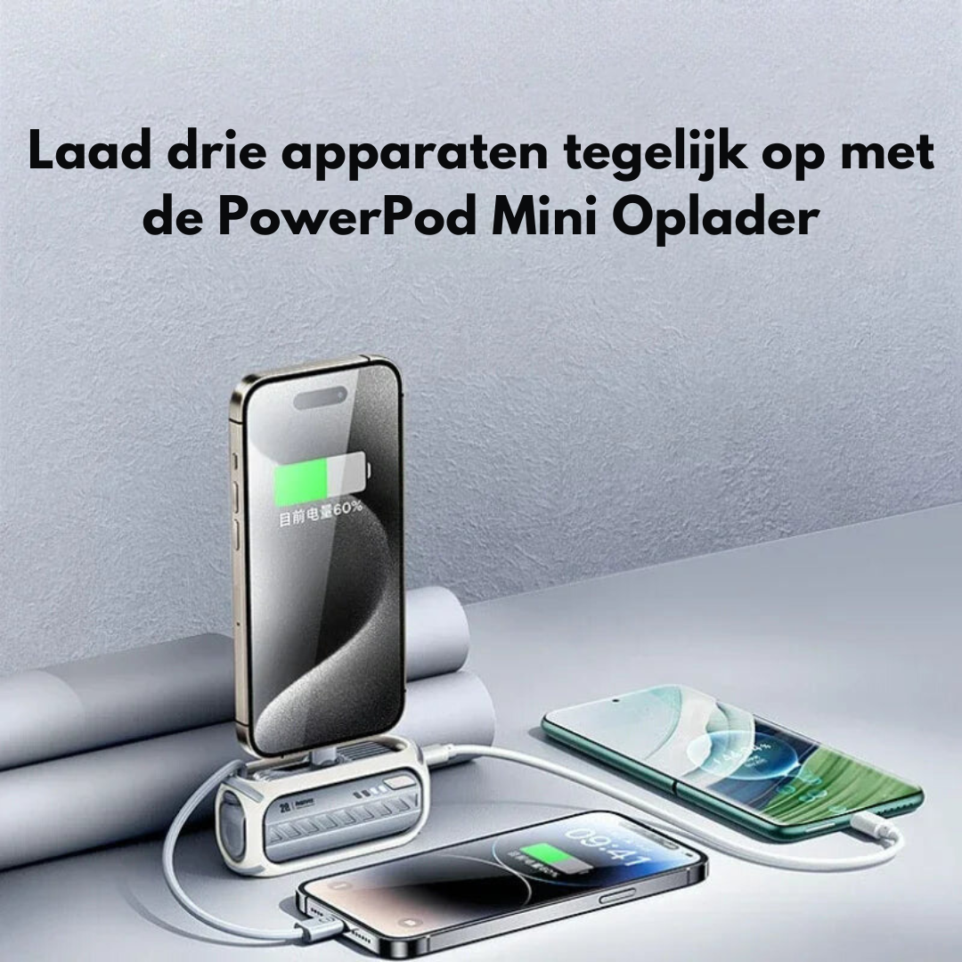 CompactCharge – Stijlvolle Draagbare Powerbank voor Reizen