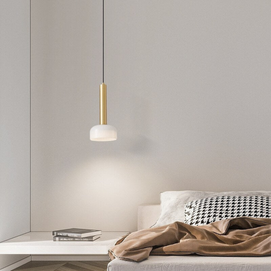 Luxe Minimalistische LED Hanglamp in Koper – Verstelbaar en Elegant